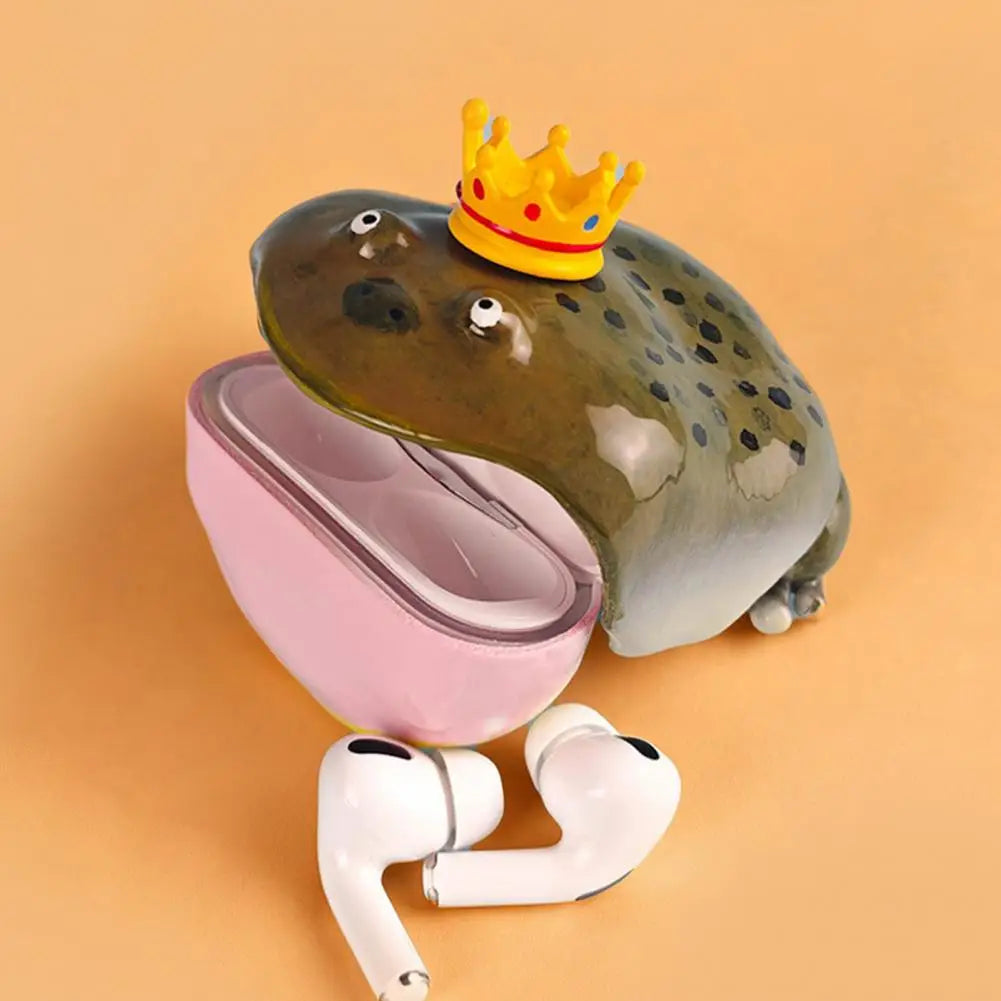 Crown Frog Earbud Case for AirPods