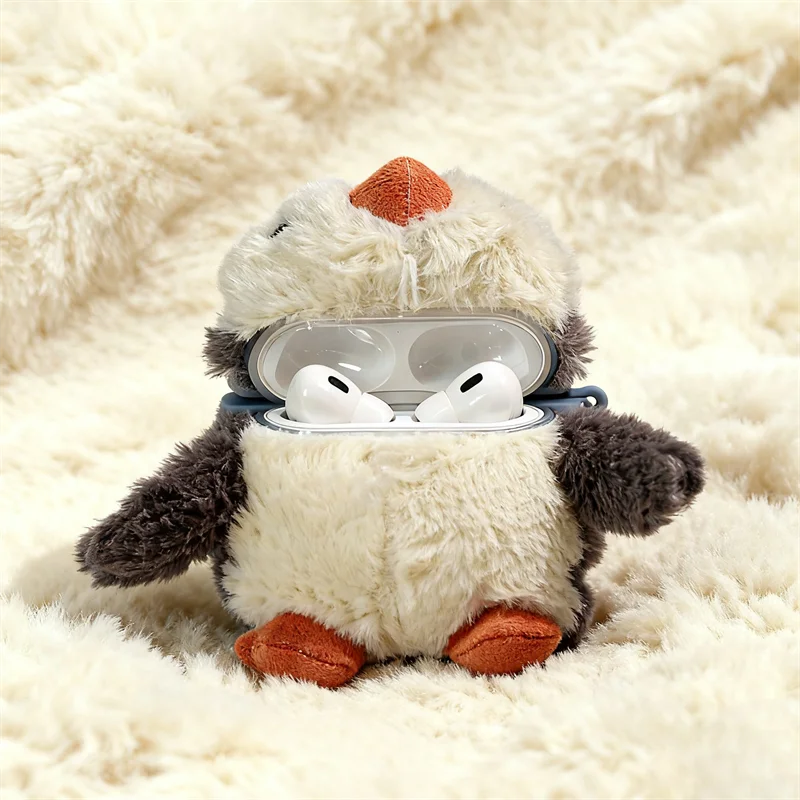 Plush Penguin Earphone Case