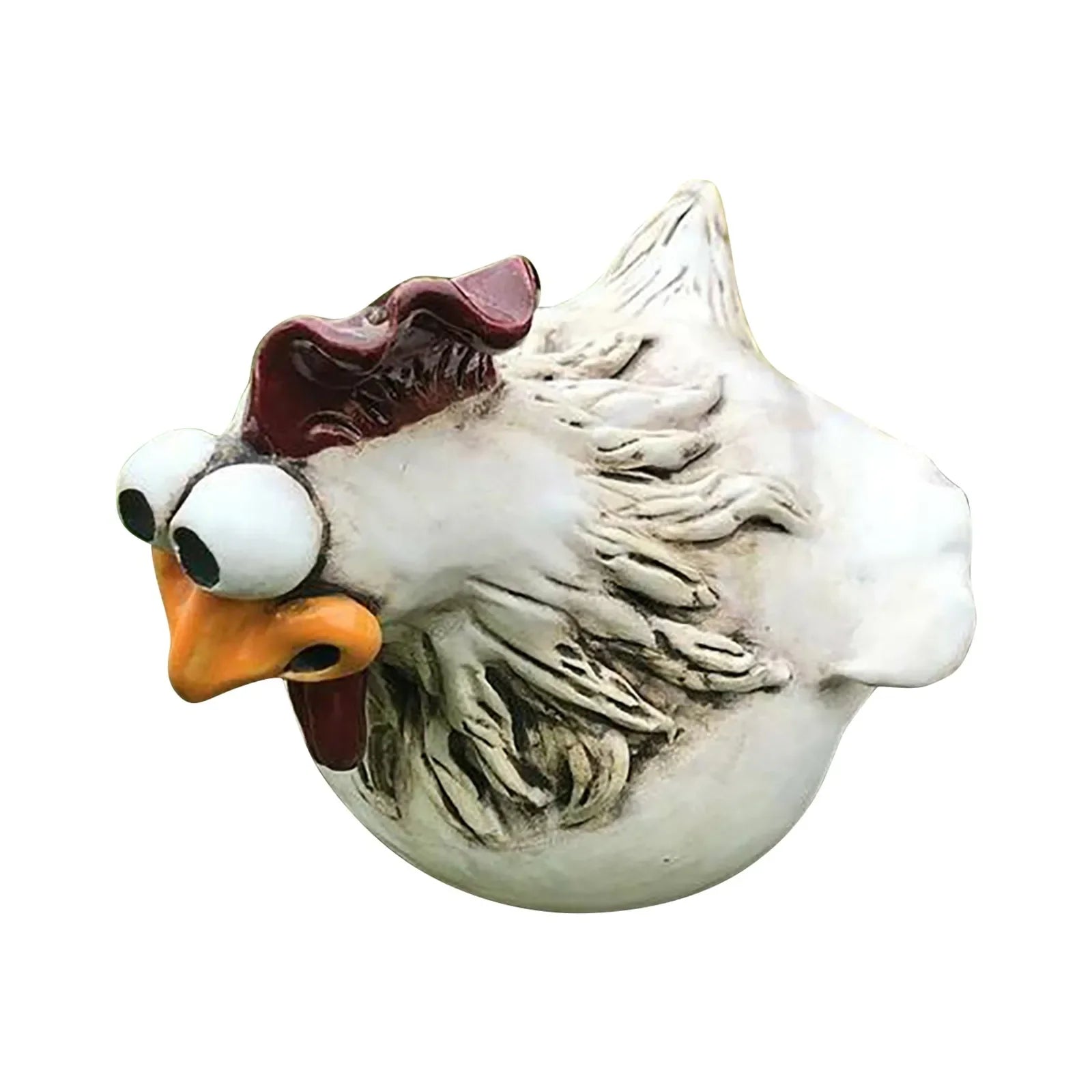 Funny Chicken Fence Decor Statues