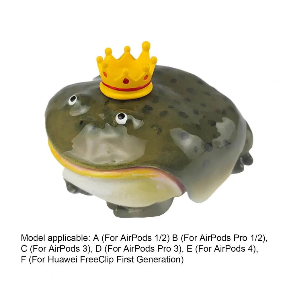 Crown Frog Earbud Case for AirPods