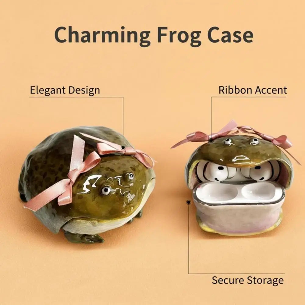 Bow Frog Earbud Case for AirPods