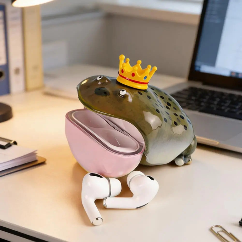 Crown Frog Earbud Case for AirPods