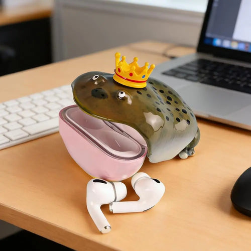 Crown Frog Earbud Case for AirPods