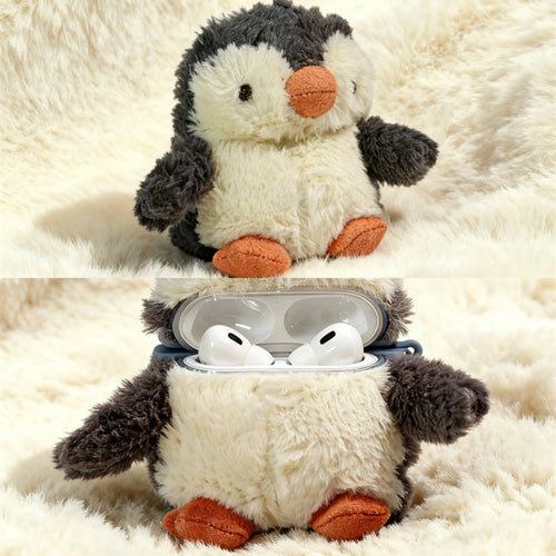 Plush Penguin Earphone Case