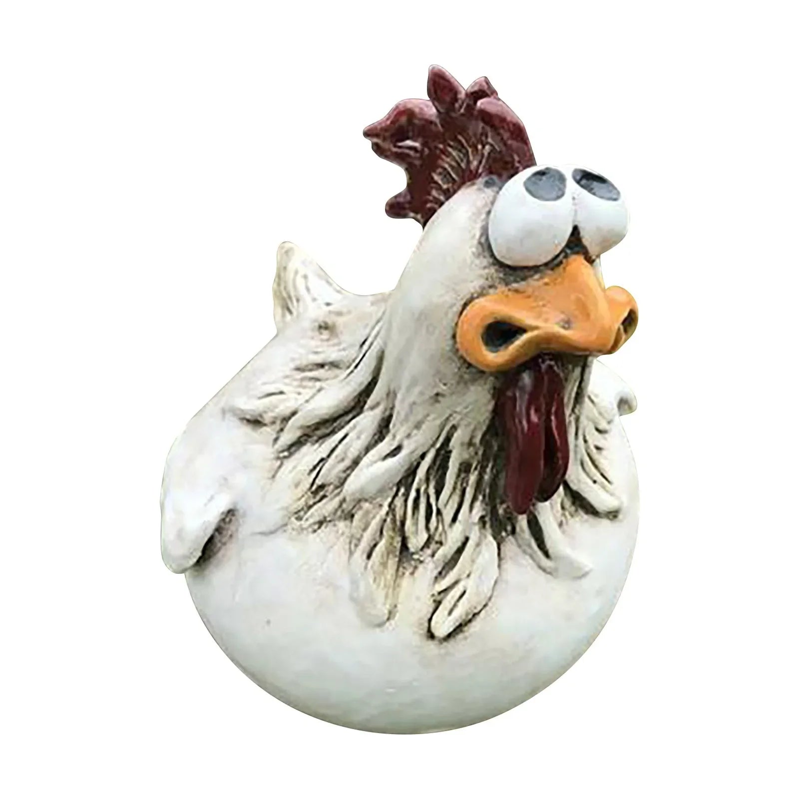Funny Chicken Fence Decor Statues